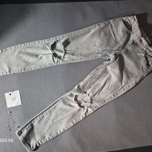 Light Gray Distressed Women's Skinny Jeans